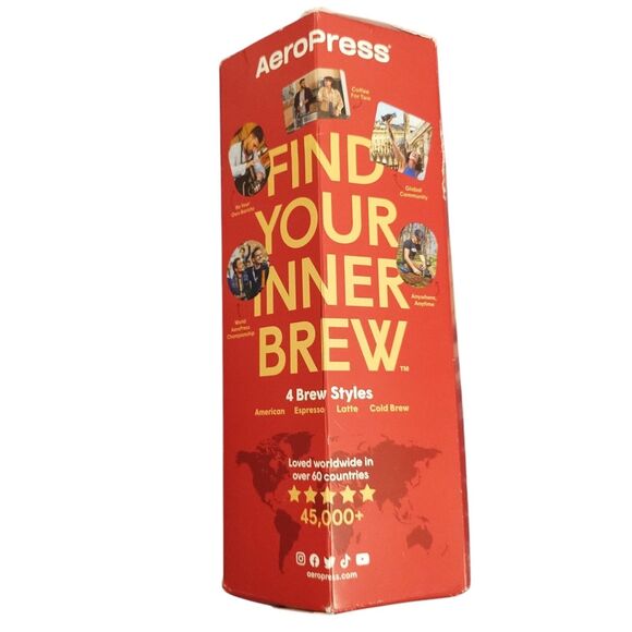 AEROPRESS XL COFFEE PRESS 3 N 1 BREW FRENCH PRESS POUR OVER ESPRESS, New - Picture 8 of 11